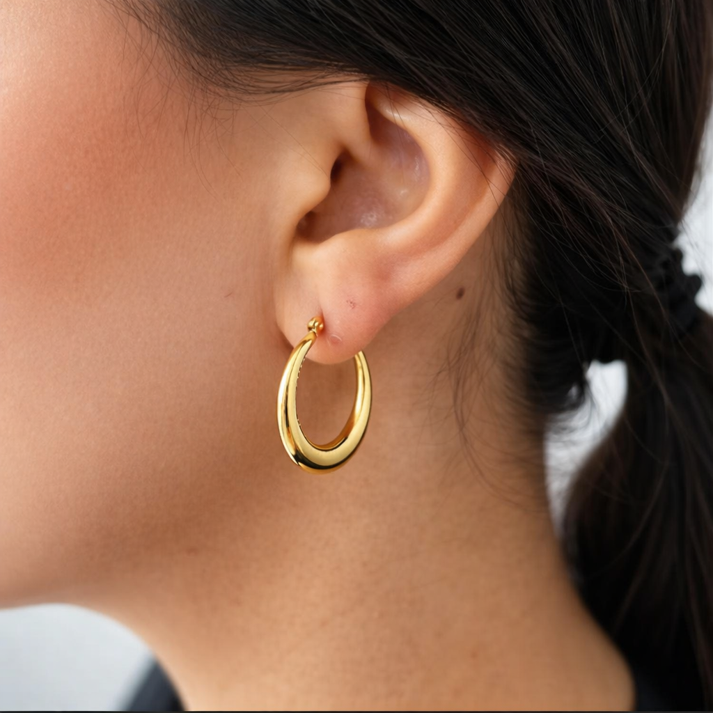 Boucles d'oreilles en acier inoxydable