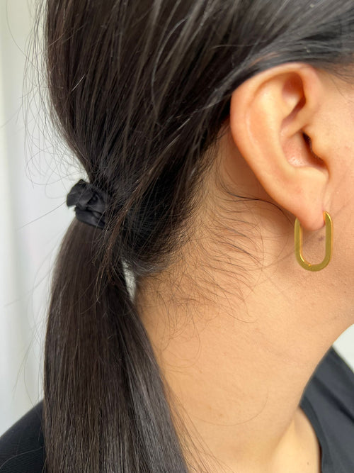 Boucle d'oreille jade